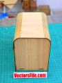 Laser Cut Wooden Jewelry Box Makeup Box Jewellery Box CDR and DXF File. 