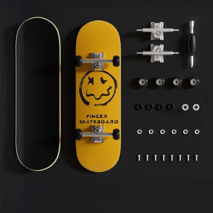 Fingerboard Mini Skateboard – Planche à Doigts Antistress Avec Outils – Skate Jouet Pour Enfants Ados – Intérieur Extérieur – Lot 1