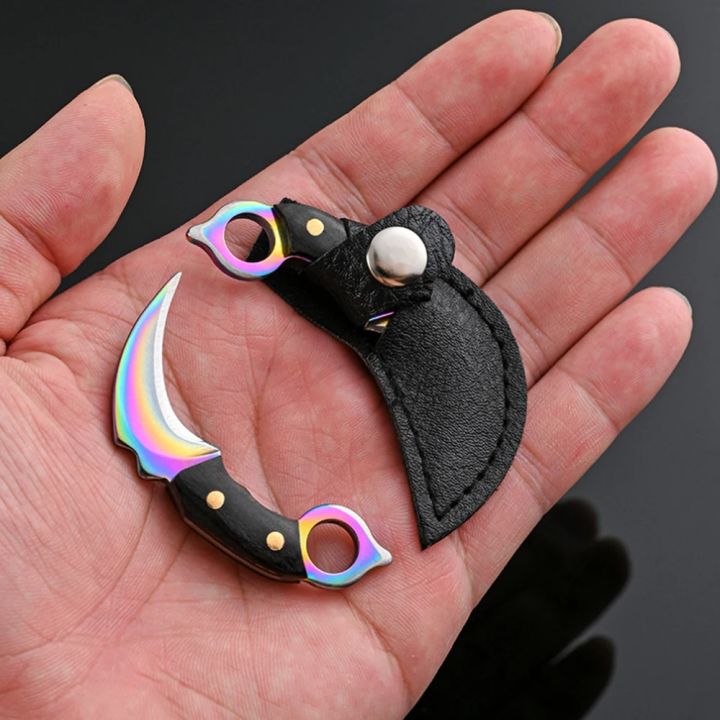 Mini e Keychain Pocket e Outdoor Camping Tactical Survival Portable e Peeler Fixed Blade Multi EDC Tool