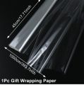 Cellophane Wrap Roll Clear Paper Wrapping Gift Transparent Basket Bags Cello Rolls Flower Baskets Packing Supplies Diy Craft. 
