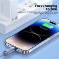 Toocki PD 20W Type C To Lightning fast Charger Cable For iPhone 14 13 12 11 Pro Max Plus XR XS Spring Telescopic Charging Wire.