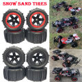 4Pcs Snow Sand Tires Tyre Wheel for SCY 16102 16101 16103 Wltoys 144001 144010 SG116 MJX Hyper Go 1/14 1/16 1/18 RC Off-road Car. 
