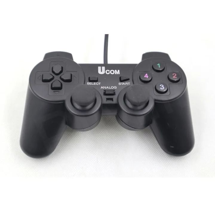 UCOM PC Dual Vibration Wired Game Controller Gaming Joypad Joystick USB Gamepad Joystick Gamepad Joypad For Win7/ XP For PC Laptop Vibration Gamepads