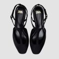 Zara Black Slingback Heels size 39( Japan Lot condition). 