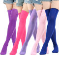 Christmas Stockings Over Knee Long High Socks Women Halloween Striped Stockings Dance Cosplay Performance Solid Colors Leggings. 