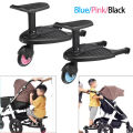 Fashion Children Stroller Pedal Adapter Second Child Auxiliary Trailer Twins Scooter Hitchhiker Kids Standing Plate with Seat. 