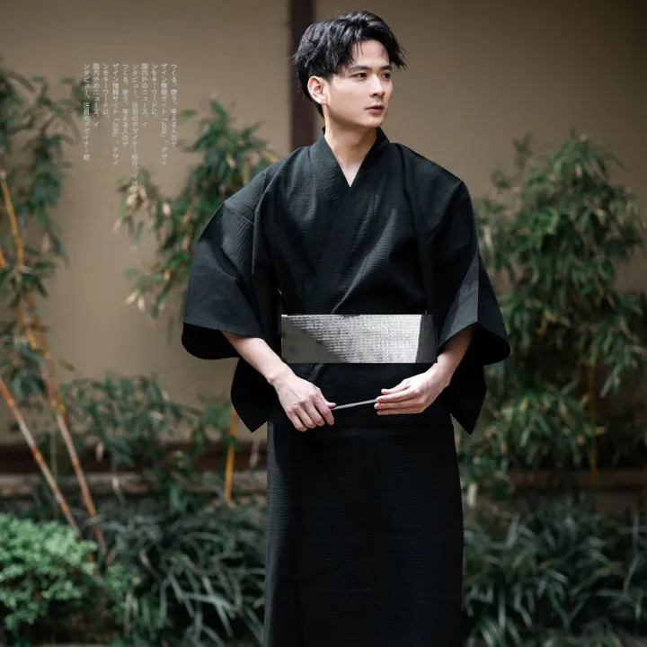 Japanese%20Traditional%20Samurai%20Kimono%20For%20Men%20Yukata%20Bathing%20Robe%20Hekoobi%20Loose%20Style%20Sauna%20Wear%20Homewear%20Belt%20Long%20Gown%20Cotton%20-%20Image%207