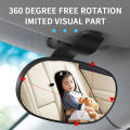 Car Baby Mirrors Interior Dashboard Suction Windshield Sun Visor Plate Clips Mirror Safety Rearview Mirrors Baby Kids Monitor.