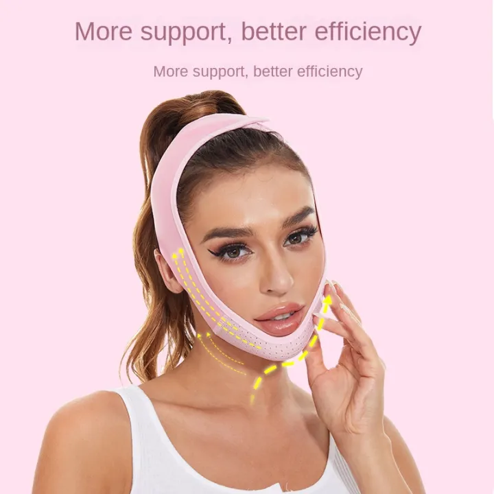 Reusable Double Chin Reducer- V Line Mask -Double Chin Remover-Facial Slimming Chin Strap-Chin Up Mask Face Lifting Belt V Shape