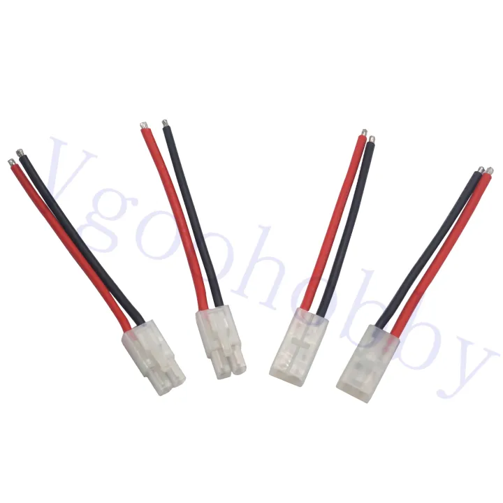 4Pairs%20Tamiya%20Style%20Plug%20Male%20Female%20Connector%20Adapter%20with%2010cm%2014AWG%20Silicon%20Wire%20Cable%20for%20RC%20Car%20Lipo%20Battery%20Charger%20-%20Image%202
