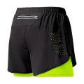 Men Fitness Built-in pocket sports Shorts Summer 2 In 1 Quick Dry Gym Beach shorts Running Double-deck Shorts Outdoor sweatpants. 