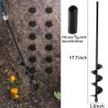 Garden Auger Spiral Drill Bit Gardening Flower Planter Earth Drill Planting Hole Digger Tool Loose Soil Drill Bit Accessories. 