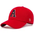 Unisex A Letter Side Ar Embroidery Baseball Caps Spring and Autumn Outdoor Adjustable Casual Hats Sunscreen Hat. 