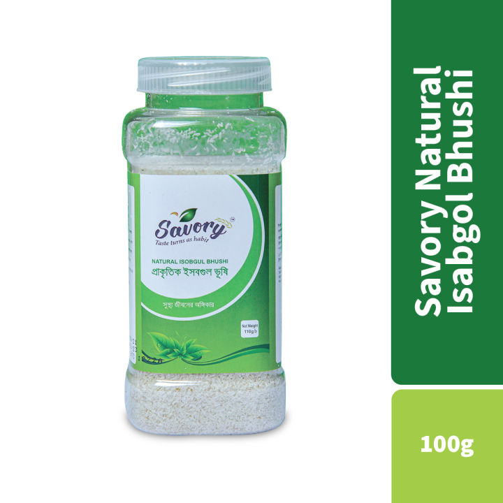 Savory Natural Isabgol Bhushi – Pure Psyllium Husk for Digestive Health & Regularity