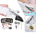 Quick Repair DIY Clothes Needlework Sewing Hand Sewing Machine Mini Hand Sewing Machine Electric Needlework Portable. 