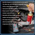 Upgraded Fuel Injector Tester & DIY Cleaning Tool - Test Two Injectors Simultaneously 8 Pulse Power Drive Modefuel Injector Test. 