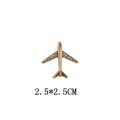 High Quality Sparkling Zircon Airplane Aircraft Men Pins Brooches Party Jewelry Women Suit Brooch Pin Gifts. 