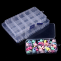 10/15/24 Grids Jewelry Tool Box Gift For Beads Jewelry Earrings Ring Storage Box Display Case Organizer. 