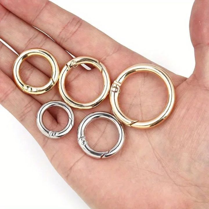 5pcs%20Metal%20O%20Ring%20Keyring%20Spring%20Buckles%20DIY%20Jewelry%20Openable%20Round%20Carabiner%20Keychain%20Clasp%20Bag%20Clips%20Snap%20Hook%20-%20Image%205