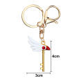 Anime Cardcaptor Sakura Keychain Bird Head Door Buckle Pendant Necklace for Women Men Kids Jewelry Accessories. 
