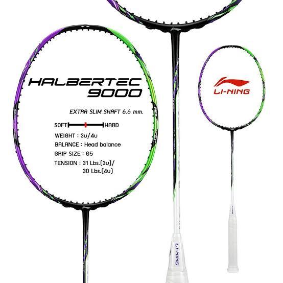 kiLining%20halbertec%209000%2030lbs%20badminton%20racket%20light%20weight%20with%20gut%20and%20grip%20-%20Image%202