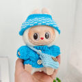 Clothes For Labubu 17cm II Idol Dolls Sitting Party The Monster Outfit Accessories Clothing Lovely  Cute Sweater Hat And Bag. 