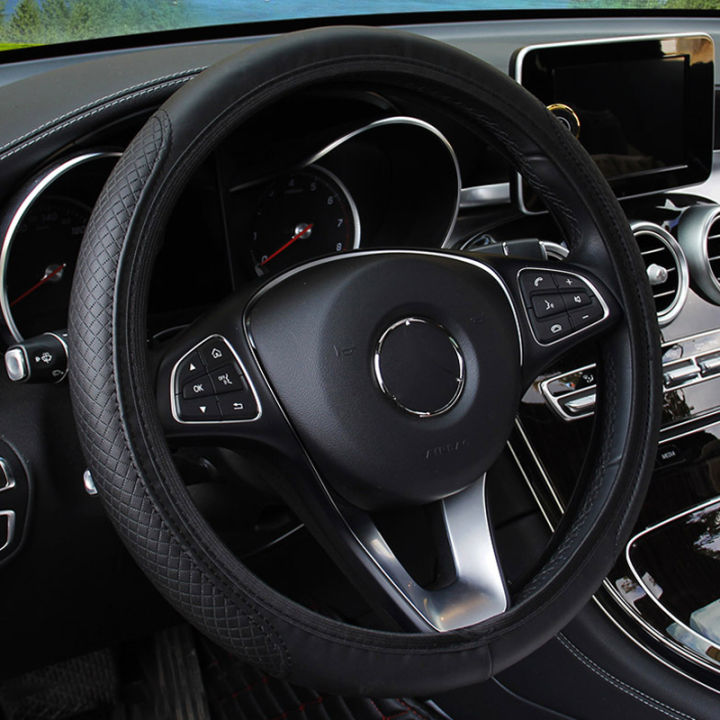 SEAMETAL%2037-39CM%20Steering%20Wheel%20Cover%20Anti%20Slip%20Breathable%20Steering%20Cover%20Universal%20Microfiber%20Leather%20Steer%20Wheel%20Protector%20-%20Image%204