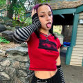 Fairy grunge Women Y2k Style Crop Top O-neck Tshirt Red Streetwear Short Sleeve T-shirt Punk Vintage Gothic Graphic emo T Shirt. 