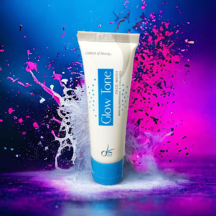Glow Tone Face Wash With Glutathione And Collagen Anti Acne face wash Best Suited For Grade Of Acne