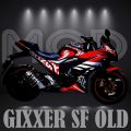 Suzuki Gixxer sf red old Hayabusa model decals sticker set. 