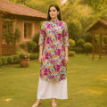 Stylish Cotton 1 Piece Kurti For Women and Girls Casual Everyday Wear Comfortable Breathable Fabric For All Day Wear.