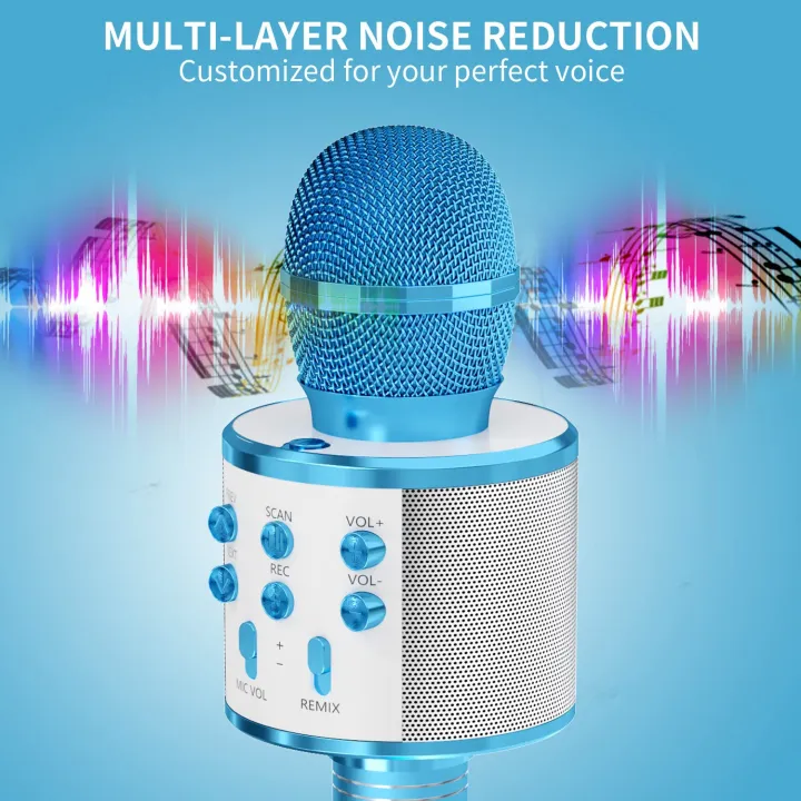 Kids%20Microphone%20for%20Singing,%20Wireless%20Bluetooth%20Karaoke%20Microphone%20for%20Adults,%20Portable%20Handheld%20Karaoke%20Machine,%20Toys%20for%20Boys%20and%20Girls%20Gift%20for%20Birthday%20Party%20(Blue)%20-%20Image%203