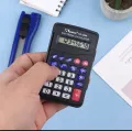 Protable Digit Calculator Pocket Size Mini Plastic 8 digits Electronic Mini Calculator Keychain Office Supplies. 