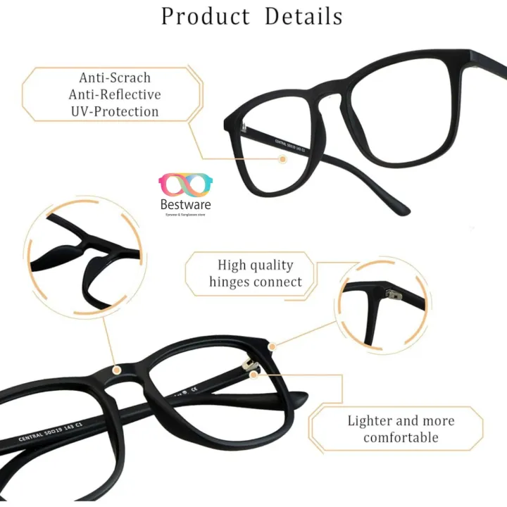 Matte%20Black%20Square%20Light%20weight%20Glasses%20for%20Men%20And%20Women%20-%20Image%204