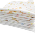10pcs Pack 31*31cm 100% Cotton Gauze Newborn Baby Infant Cartoon Face Hand Bathing Towel Bibs Feeding Square Towels Handkerchief. 