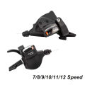 MicroNEW Mountain Bike Split-type‌ Trigger Shifter Lever with Gear Indicator 3 X 7/8/9/10/11/12 Speed Fits 22.2mm Handlebar. 