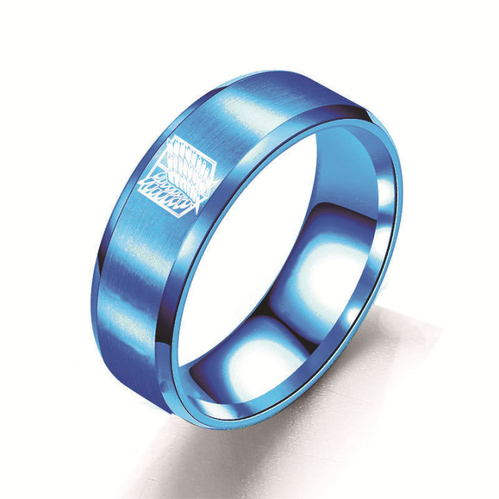 Anime Trendy Charm Attack on Titan Investigation Corps Logo Ring Wings ...