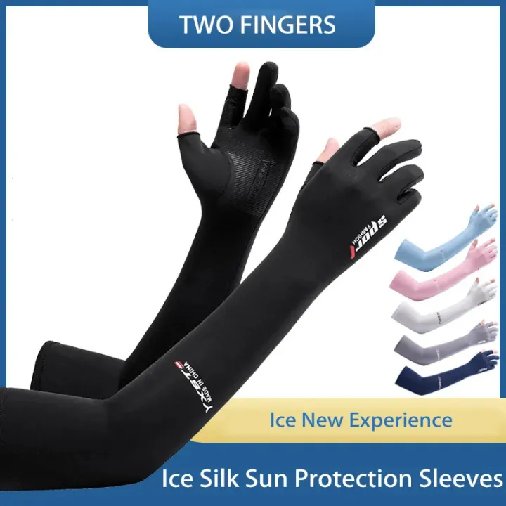 1pair%20Sport%20Arm%20Sleeves%20Cycling%20Running%20Fishing%20Climbing%20Arm%20Cover%20Sun%20UV%20Protection%20Ice%20Cool%20Sleeves%20With%205-finger%20Cuff%20Outdoo%20-%20Image%202