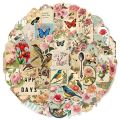 52PCS Creative Retro Old Garbage Paper Graffiti Stickers Handbooks Decoration Luggage Notebooks Helmets Waterproof Stickers. 