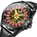 ONOLA New Brand Design Men Mechanical Watches Creative Rotating Dial Roulette Automatic Watch Men Luminous Waterproof Watches. 