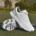 White Golf Shoes Men Women Waterproof Golf Sneakers Non-slip Spikeless Golf Trainers Leather Outdoor Sports Leather Golf Shoes. 