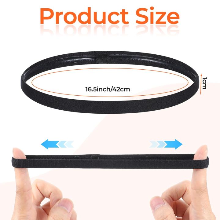 12%20Pcs%20Thin%20Elastic%20Headbands%20Non%20Slip%20Sport%20Sweatbands%20for%20Running%20Soccer%20Basketball%20Cycling%20Workouts%20Gym%20Tennis%20Hiking%20Volleyb%20-%20Image%204