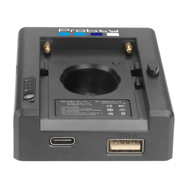 NP-F%20Battery%20Charger%20Battery%20Adapter%20Plate%20with%20DC12V%20DC8V%20USB-A%20Output%20Cold%20Shoe%20Adapter%201/4%20Inch%20Screw%20Hole%20-%20Image%204