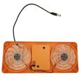 USB double fan soundless cpu cooler fan size 10 inchi. 