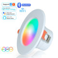 15W ZigBee Smart Ceiling Light RGB Tuya WiFi Bluetooth LED Downlights Recessed Spotlight Alexa Lamp Control  Home. 