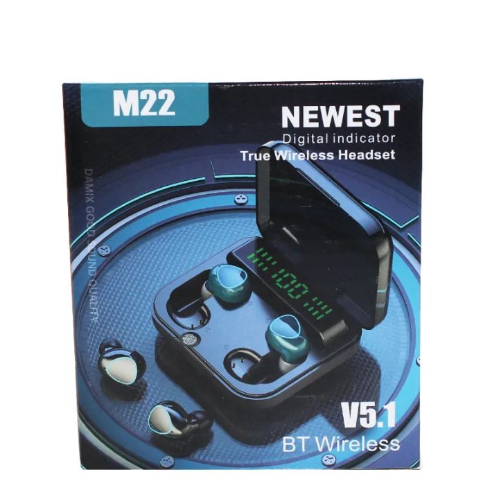 M22 TWS Wireless Bluetooth Headphones Couple Earbuds Touch - Main Image