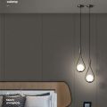Copper Indoor LED Pendant Lamps with 7w G9 Light Bulb for Bedroom LED Chandelier Lights Fixtures Hanging Lighting for Corridor. 