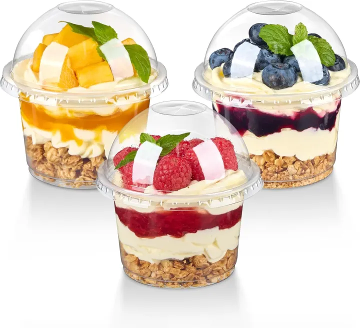 8OZ%20%20Disposable%20Plastic%20Cups%20with%20Dome%20Lids%20Clear%20Dessert%20Cup%20Mini%20Parfait%20Appetizer%20Container%20for%20Ice%20Cream%20Cake%20Fruit%20Jelly%20-%20Image%203
