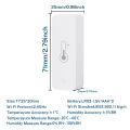 Tuya WiFi Temperature Humidity Sensor for Indoor Smart Home SmartLife APP Remote Monitor Work With Alexa  Assistant. 