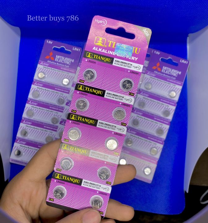 LR 920 Pack of 10pCs LR920H 371 Alkaline Battery 1.5V Battery Coin Button Cell